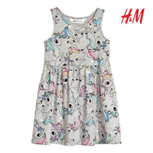 H&M Unicorn Patterned Dress